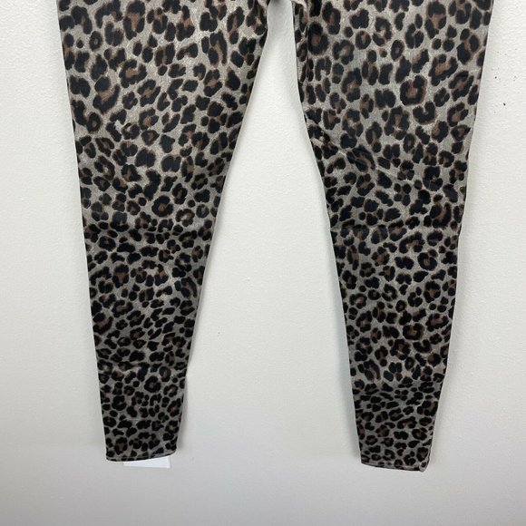 Veronica Beard Jeans Brooke Skinny Coated Leopard Size 24/00 Mid Rise Skinny - Picture 2 of 9